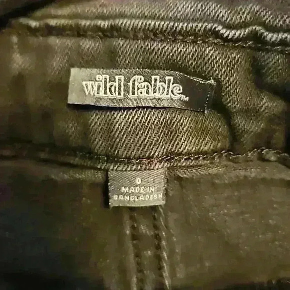 Wild Fable | Highest Rise Shorts | Black Wash Cotton | Size 0 - Picture 4 of 8